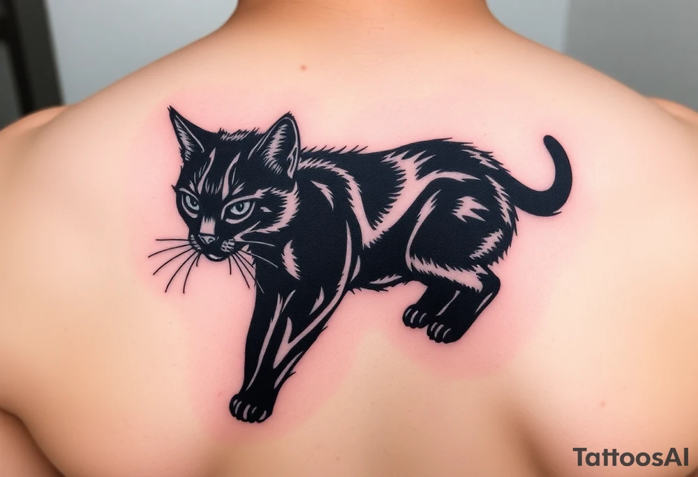Black Cat tattoo idea