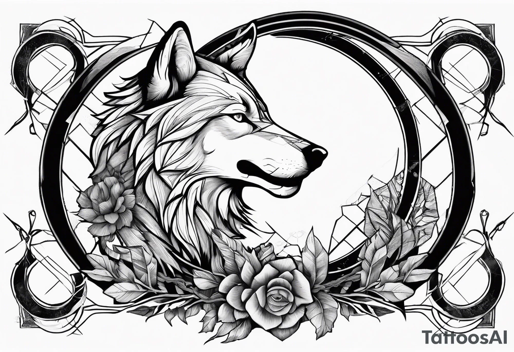 broken Ouroboros with wolf in the middle died by
arrow tattoo idea broken Ouroboros with wolf in the middle died by
arrow tattoo idea