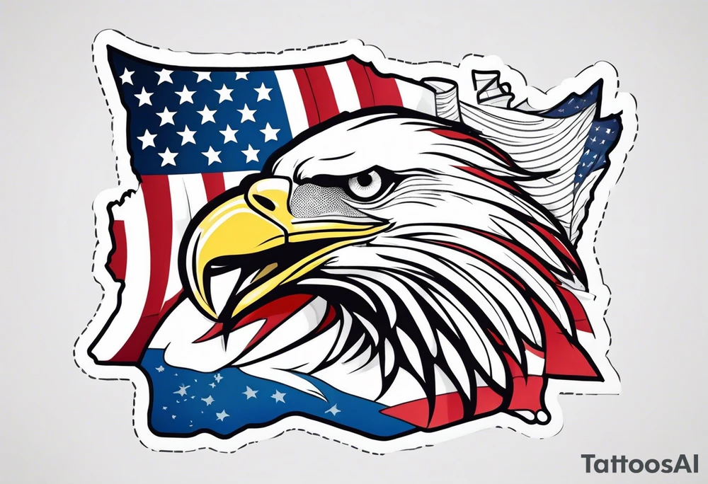 United States of America themed tattoo tattoo idea