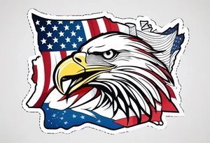 United States of America themed tattoo tattoo idea