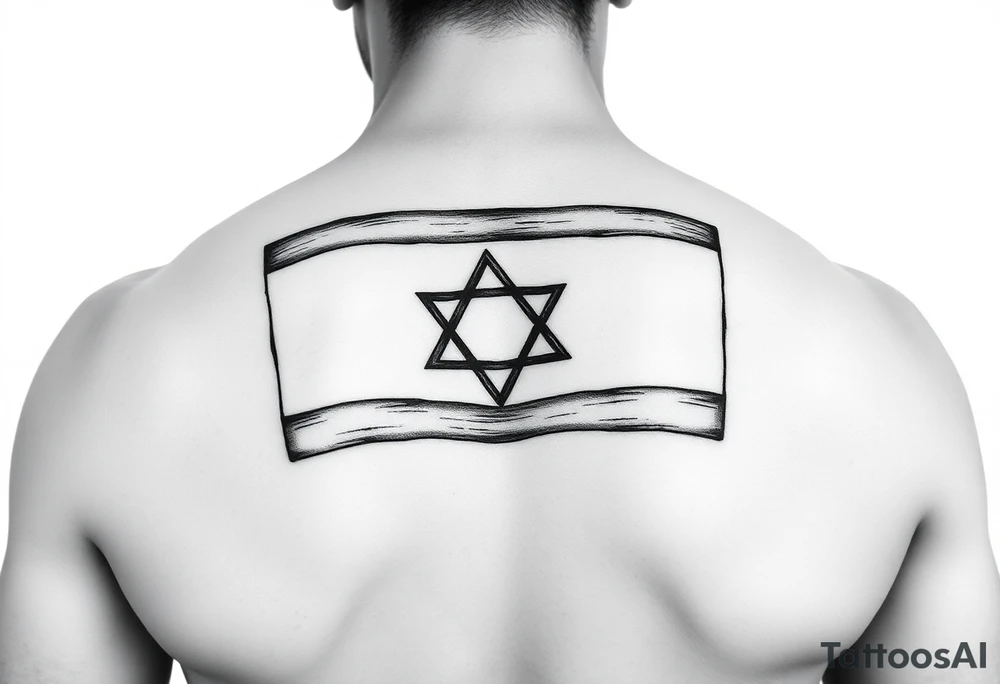 Israel flag tattoo idea
