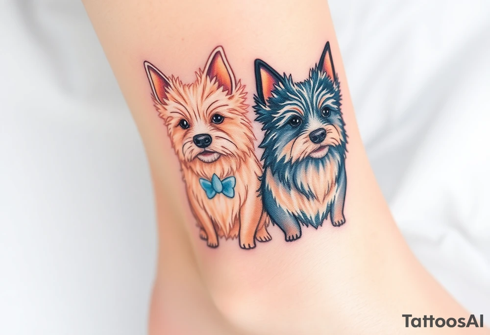 Two westies tattoo idea