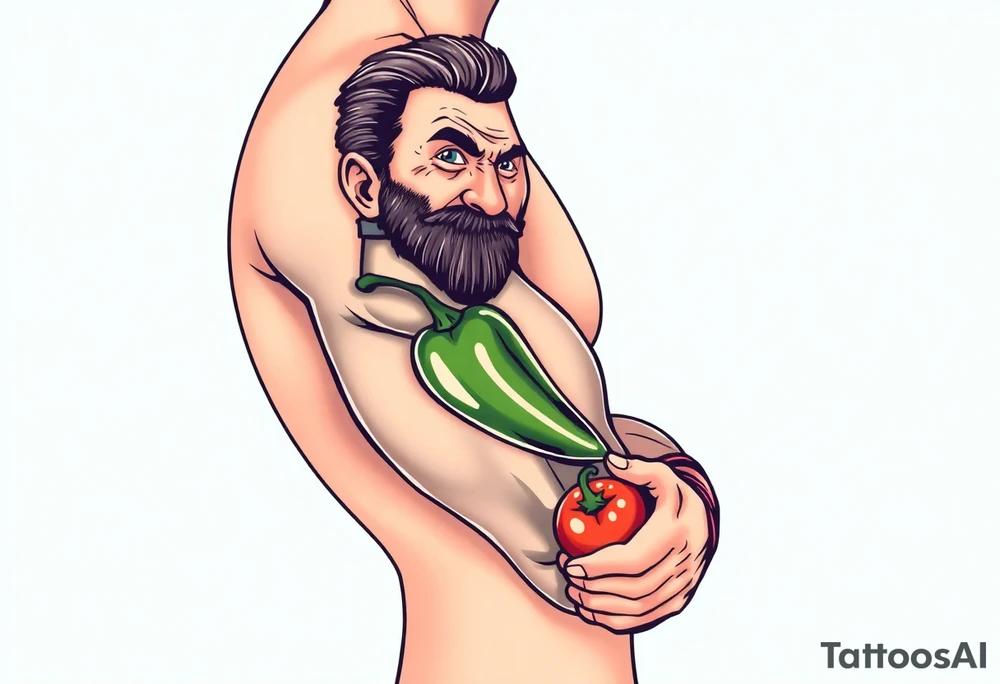 Pepper man tattoo idea
