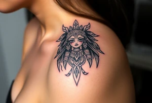 Asian Indian, Gemini, bratz doll tattoo idea