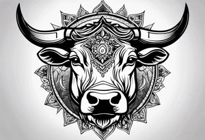 Taurus sun tattoo idea