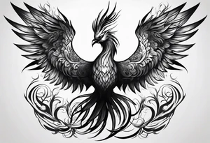 Phoenix transforming from a scorpion tattoo idea