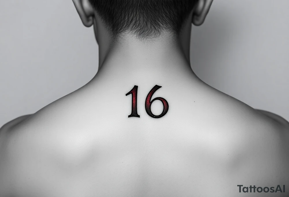 ジェファーソン
         16 
Red letter in the end of front of neck small letters tattoo idea