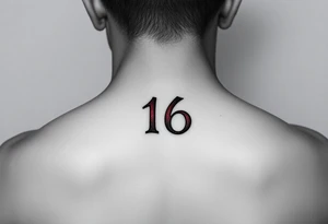 ジェファーソン
         16 
Red letter in the end of front of neck small letters tattoo idea
