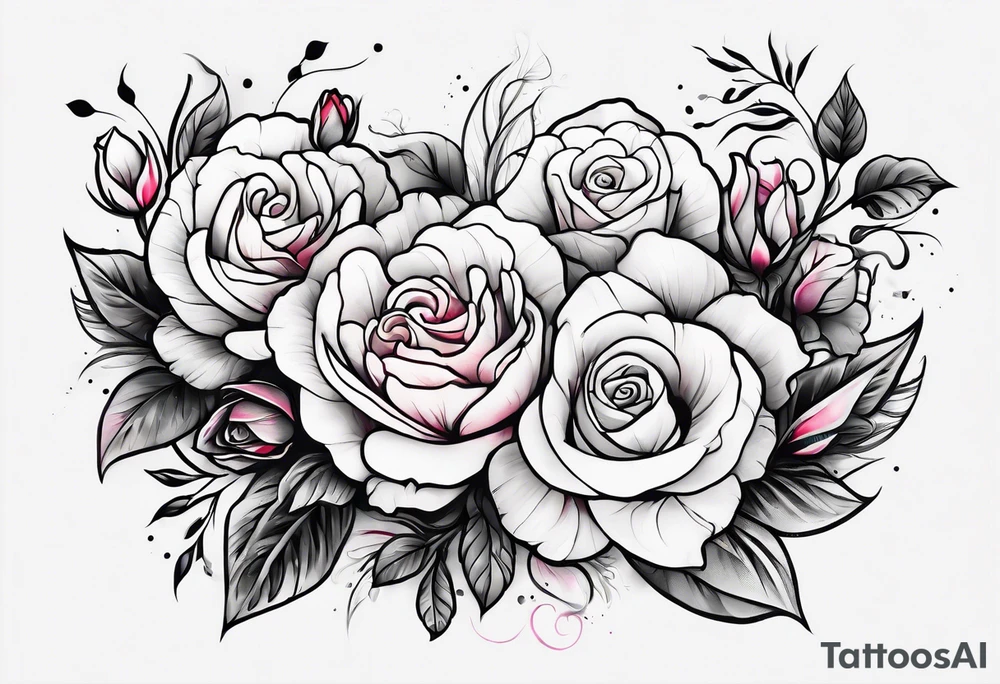 i want a arm tattoo with simple flowers and roses tattoo idea