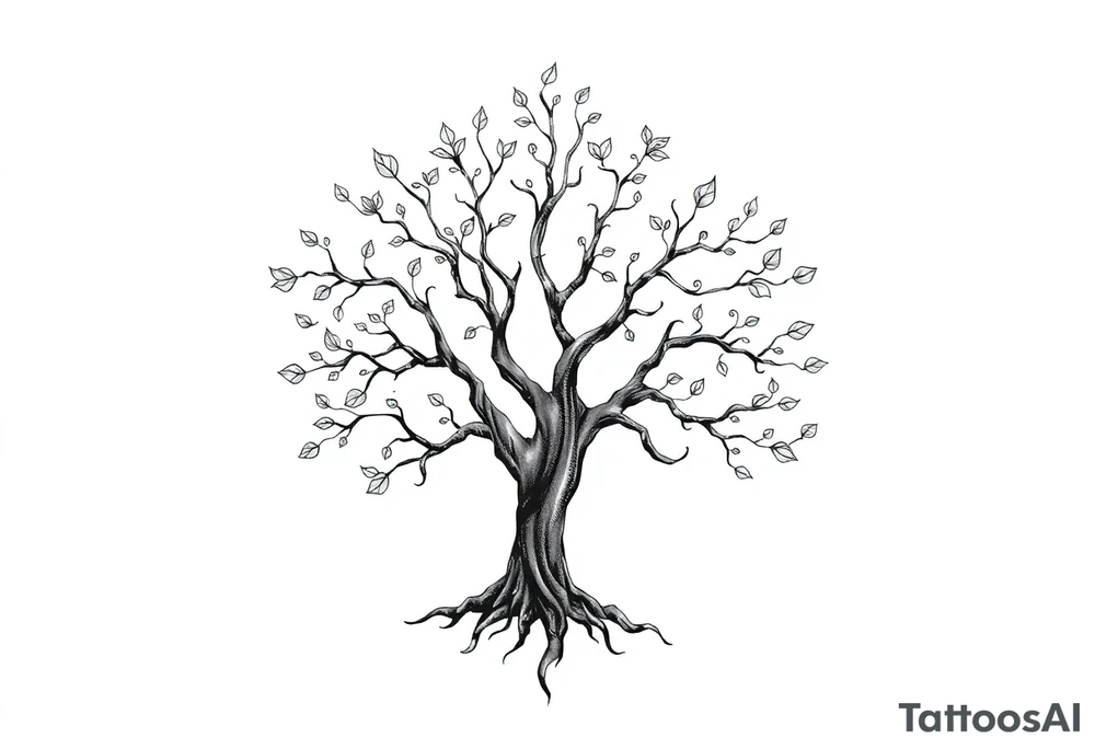 Irish family tree tattoo idea