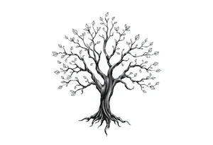 Irish family tree tattoo idea