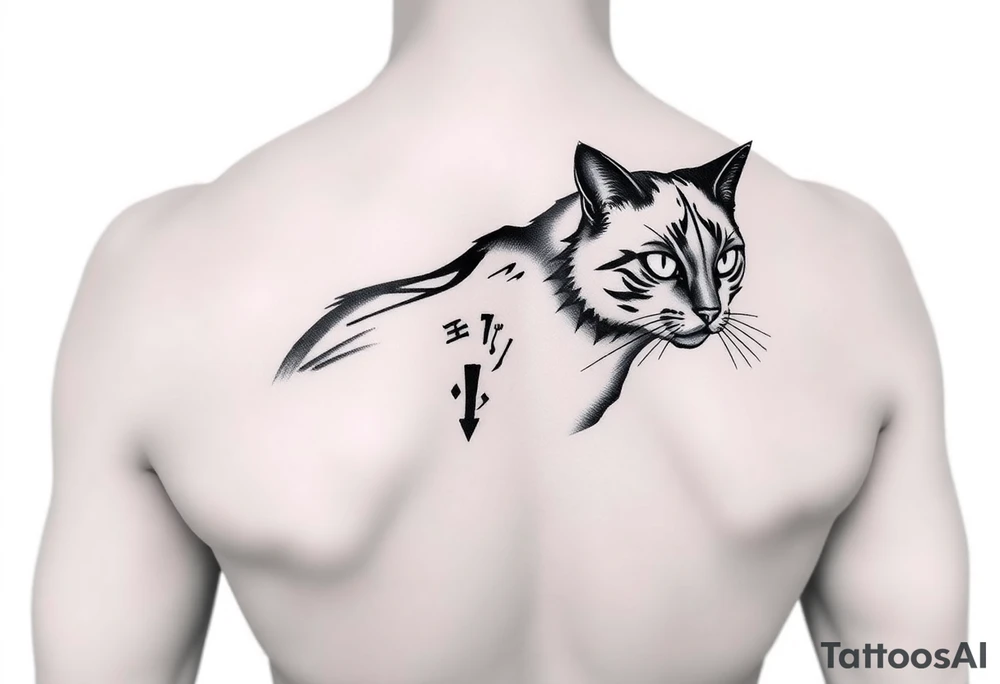 Black Cat tattoo idea