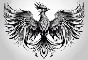 a phoenix symbolizing rebirth tattoo idea