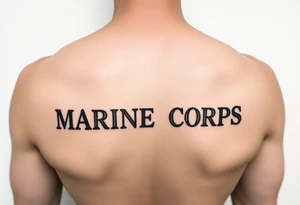Republic of Korea
                Marine Corps
lettering tattoo idea