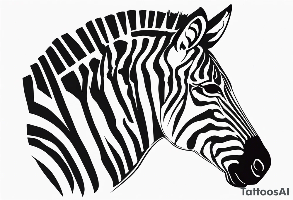 ZEBRA HEAD tattoo idea