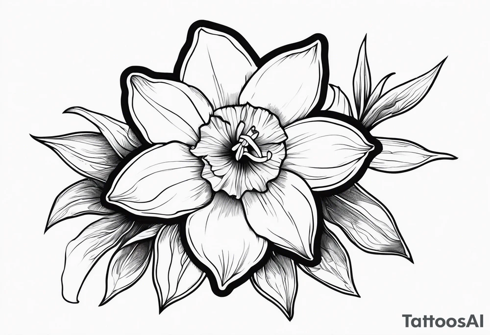 daffodil tattoo idea