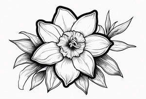 daffodil tattoo idea