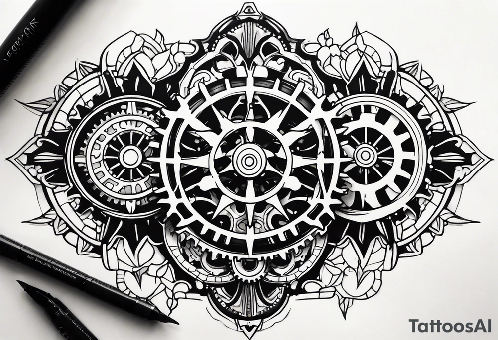 Steampunk Gear tattoo idea