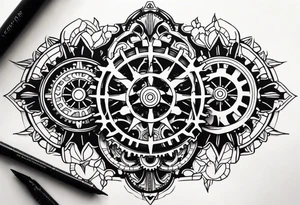 Steampunk Gear tattoo idea
