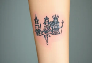 Lord Shiva, Godess Kali, Godess Lilith Together tattoo idea