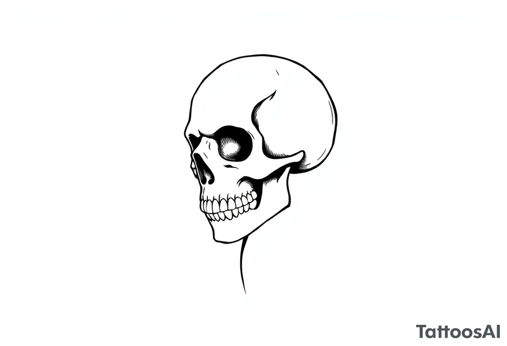 soldier skull tattoo idea