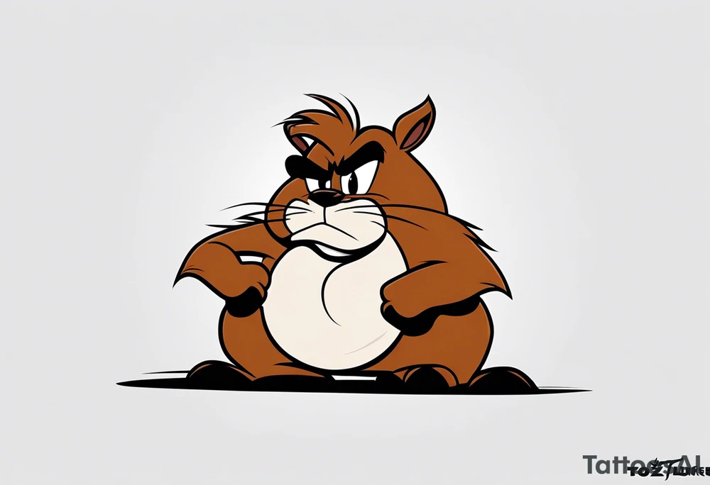 The looney tunes character taz tattoo idea