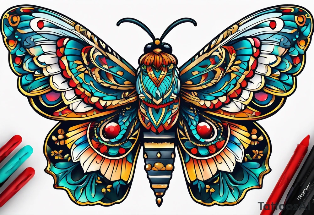 Moth Mexico tattoo idea