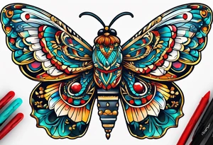 Moth Mexico tattoo idea