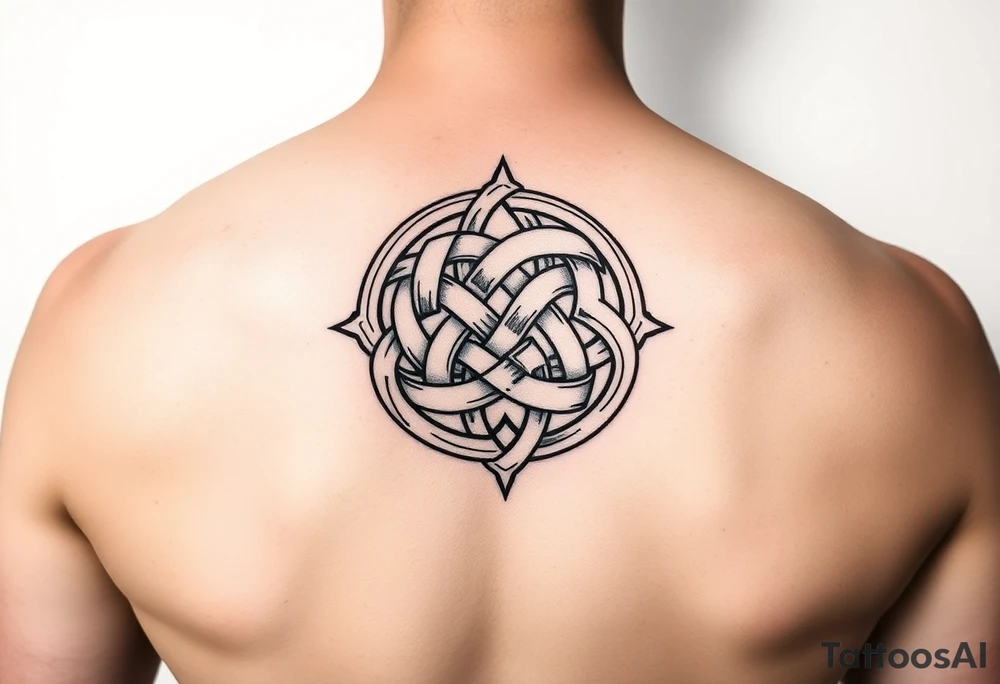 endless knot tattoo idea