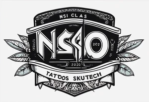 banner that says NSI CLASS 24020 tattoo idea