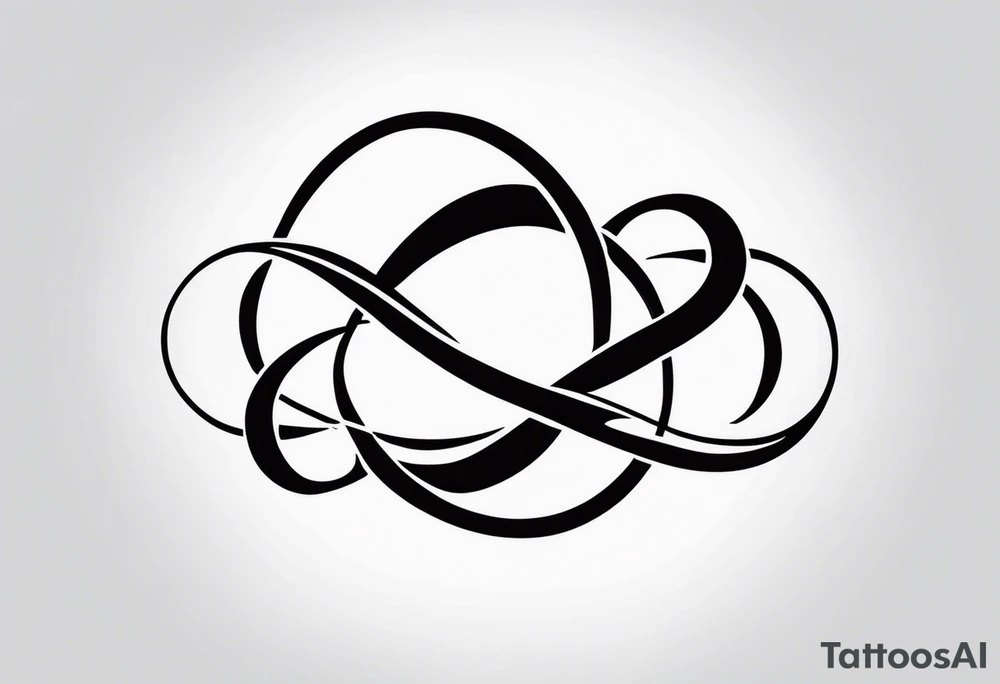 The phrase TB5 inside double infinity symbol tattoo idea The phrase TB5 inside double infinity symbol tattoo idea