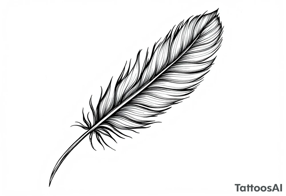 Feather tattoo idea