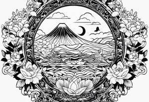 pattern lines tattoo idea