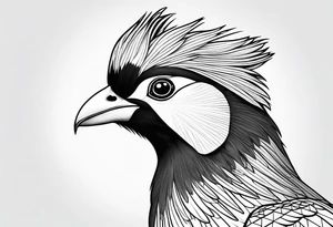 Turaco bird tattoo idea
