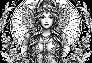 The Caduceus Nursing symbol mixed with fire and the animal kingdom. Have a stethoscope in there tattoo idea