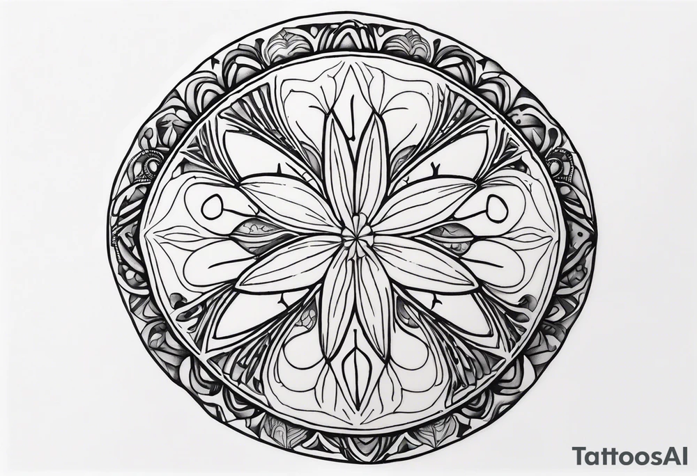 sand dollar tattoo idea