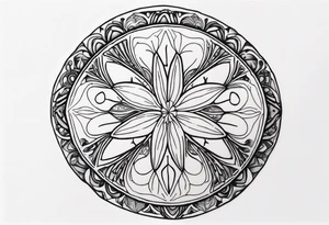 sand dollar tattoo idea