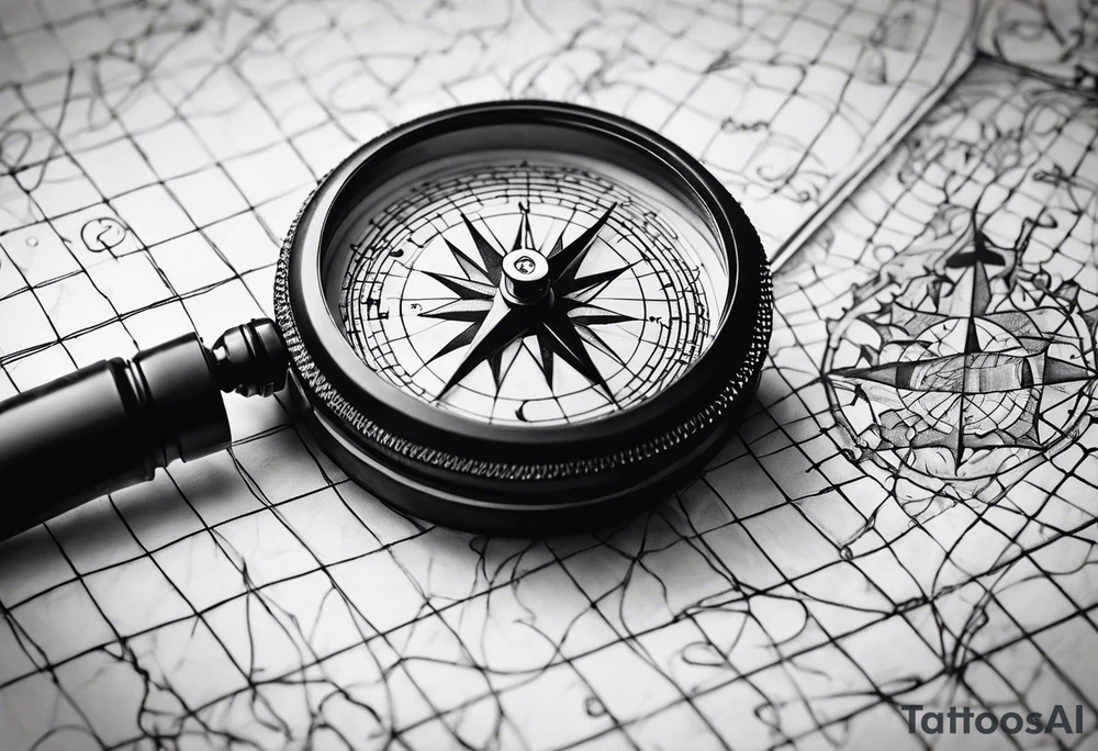 the word on a grid with a small compass compass tattoo idea the word on a grid with a small compass compass tattoo idea