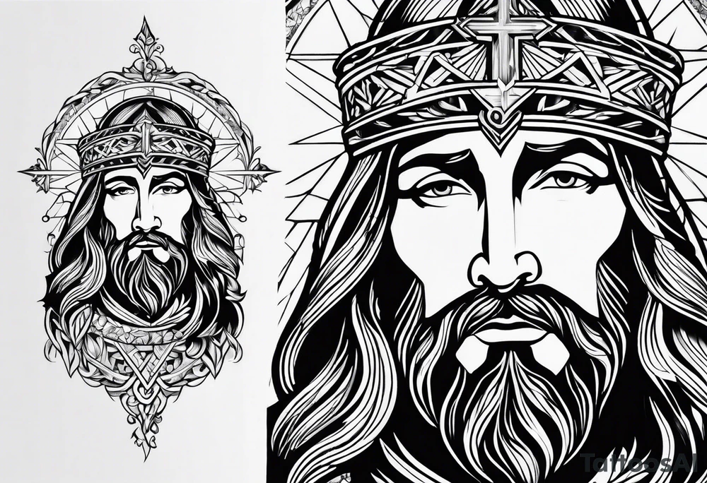 jesus tattoo idea