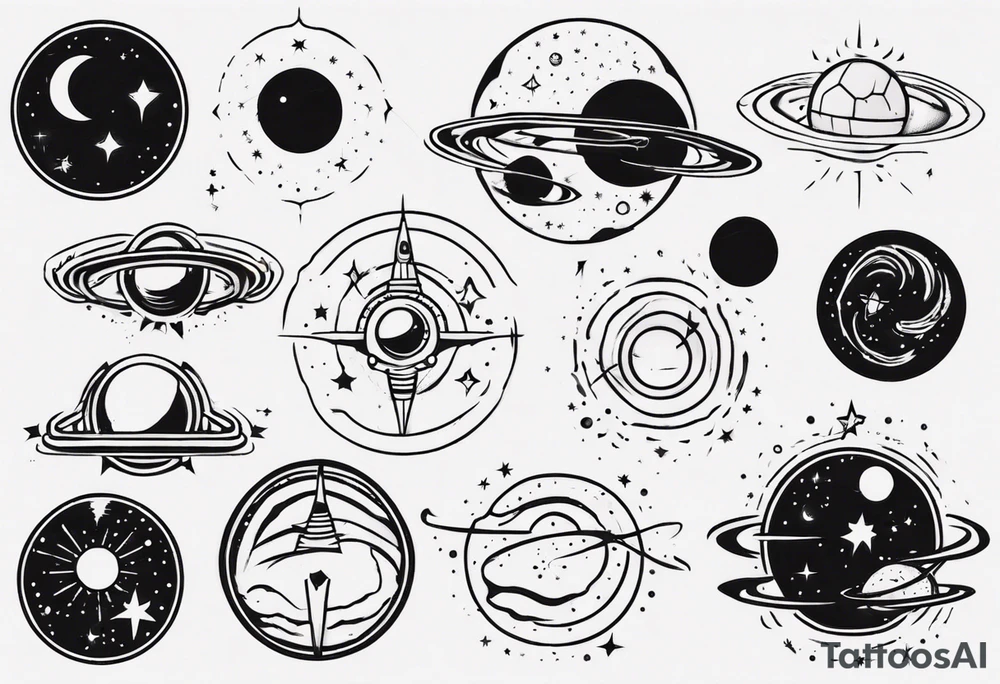 space tattoo idea