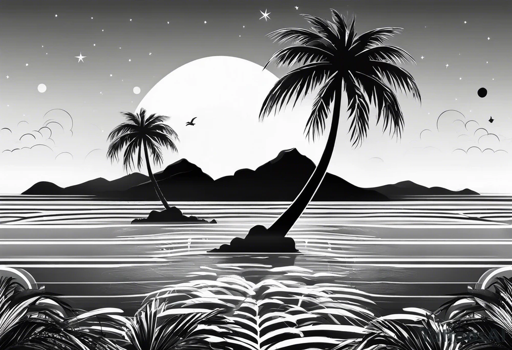 sunshine, palm tree for inner arm tattoo idea sunshine, palm tree for inner arm tattoo idea