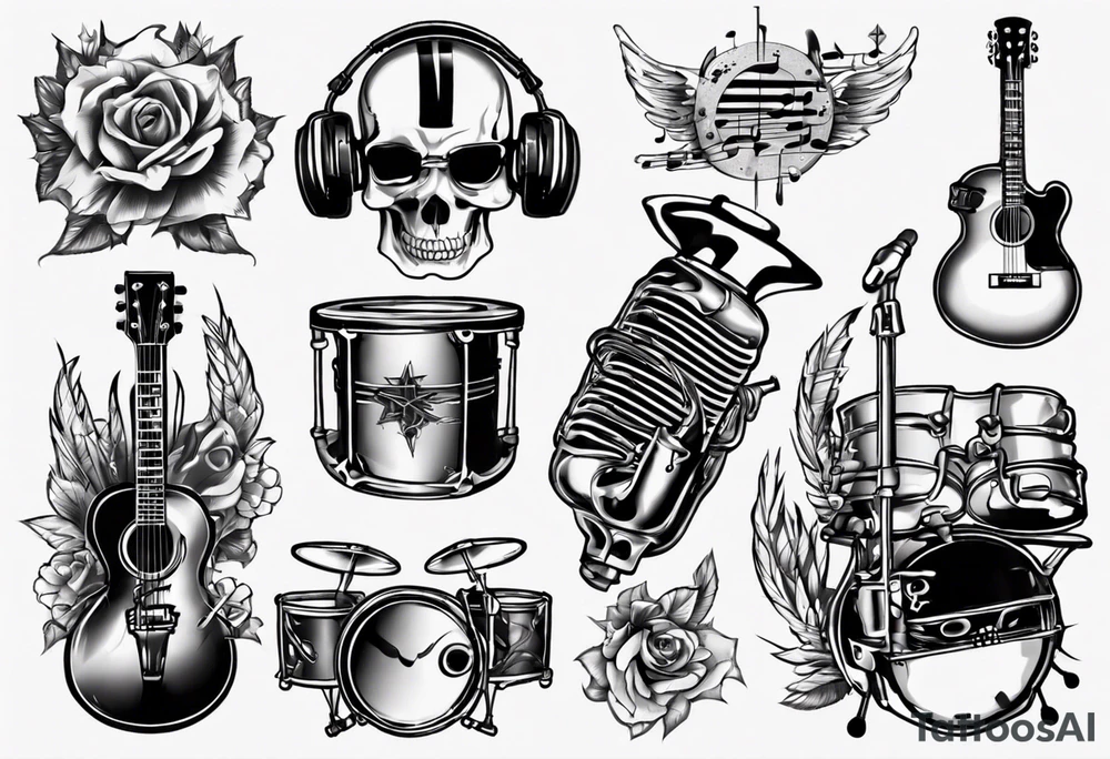 music band tattoo idea