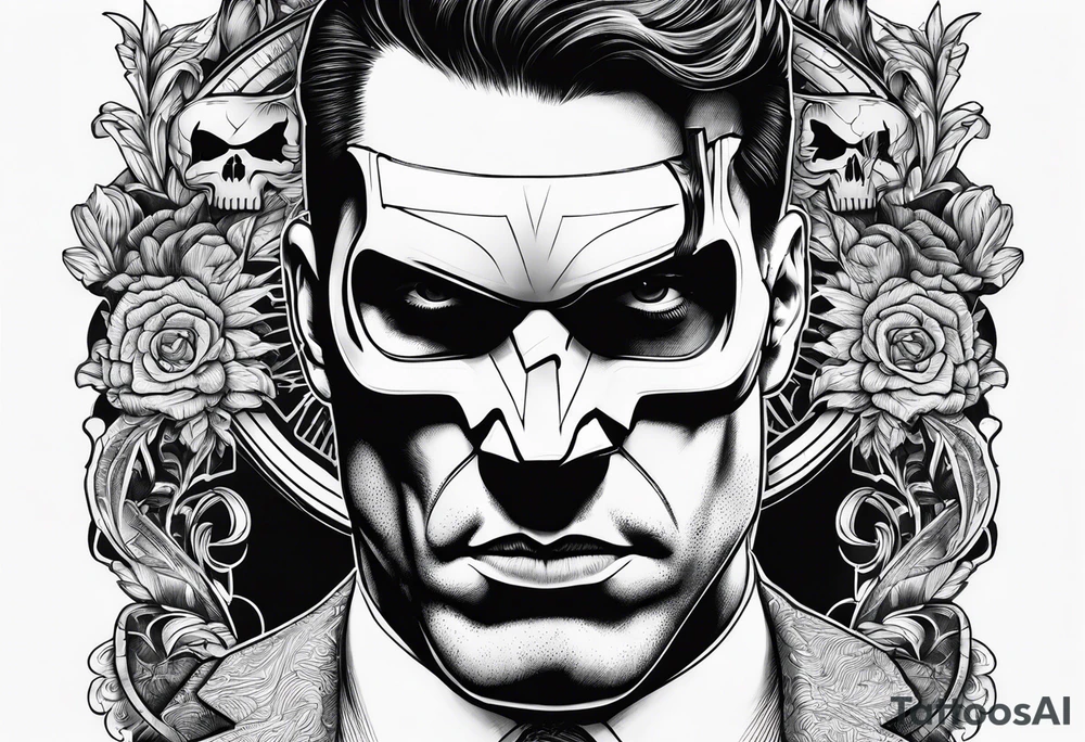 Manners Maketh Man with Punisher skull tattoo idea