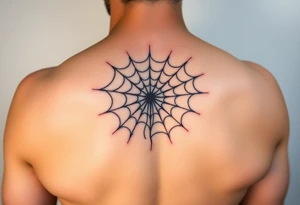 spiderweb tattoo idea