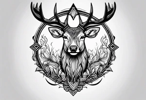 Cerf eiktirnir tattoo idea