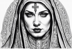 the nun tattoo idea