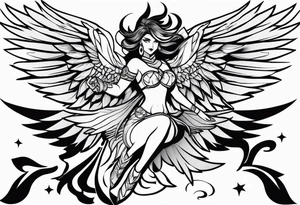 Harpies lady Yu-Gi-Oh! tattoo idea