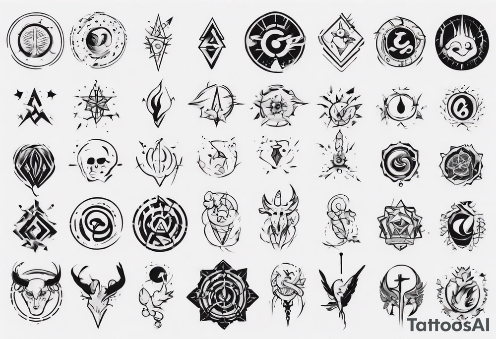 Symbol of average tattoo idea