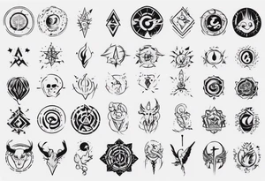 Symbol of average tattoo idea