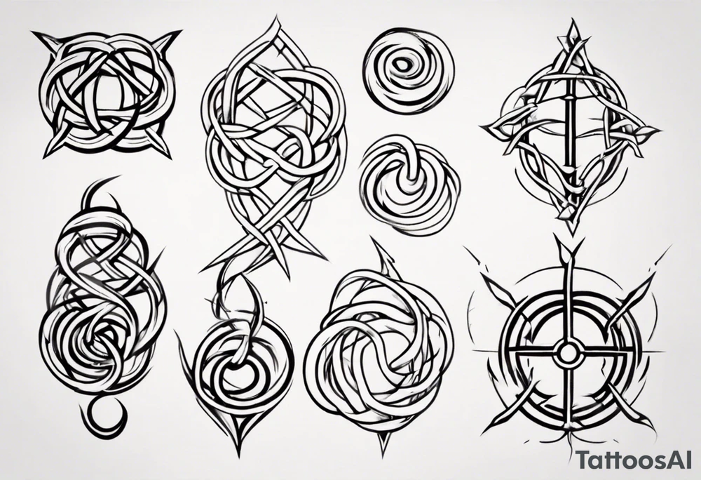 Prime knot 6,1 but very simple tattoo idea
